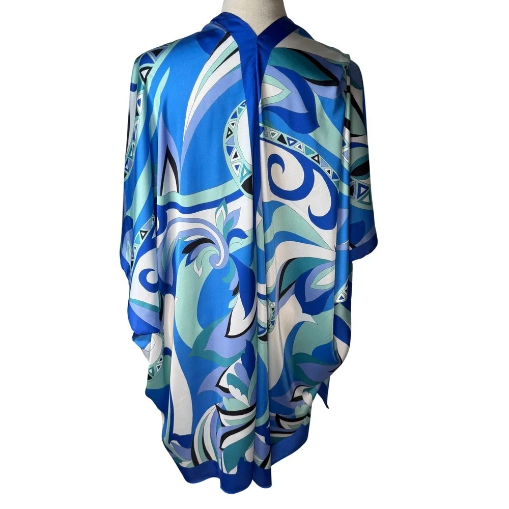 Jean-Pierre Klifa Paris Principe Kimono‎ Wrap NWT UPF 50+ Resortwear Coverup OS
